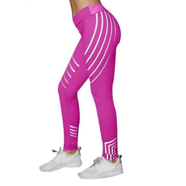 Women's Striped Printed YogaPants - ByDivStore