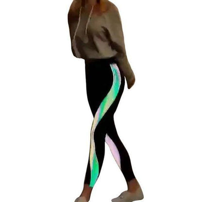 Women's Striped Printed YogaPants - ByDivStore