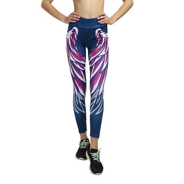 Women's Striped Printed YogaPants - ByDivStore