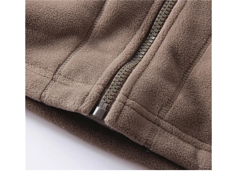 Warm Polar Fleece Jacket for Men | Winter Thermal Golf Wear Windbreaker