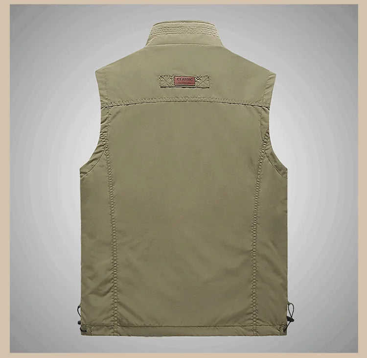 Men's Spring Autumn Fashion Zipper Vest | Casual Sport Outerwear