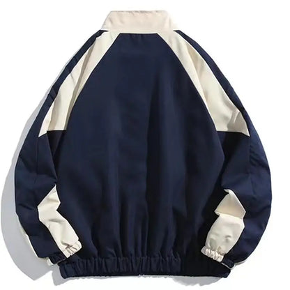 Hip Hop Varsity Jacket | Color Block Windbreaker Coats