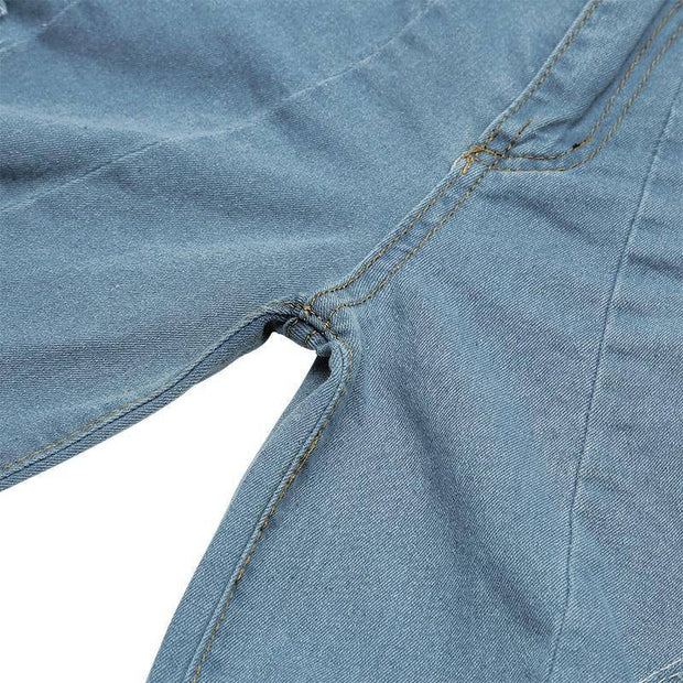 Women's Splice Loose Denim Pants - ByDivStore