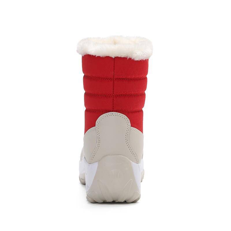 Women's Thick Fur Boots Waterproof Winter Shoes - ByDivStore