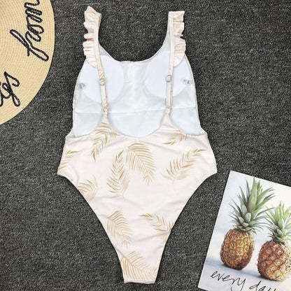 Leaf Print Swimsuit - ByDivStore
