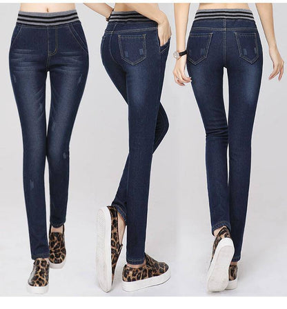 Women's Warm Stretching Skinny Jeans - ByDivStore