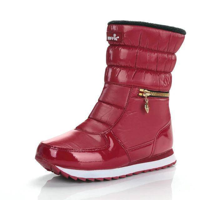 Women's Zipper Warm Snow Boots - ByDivStore