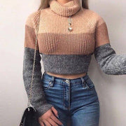 Cropped Striped Sweater - ByDivStore