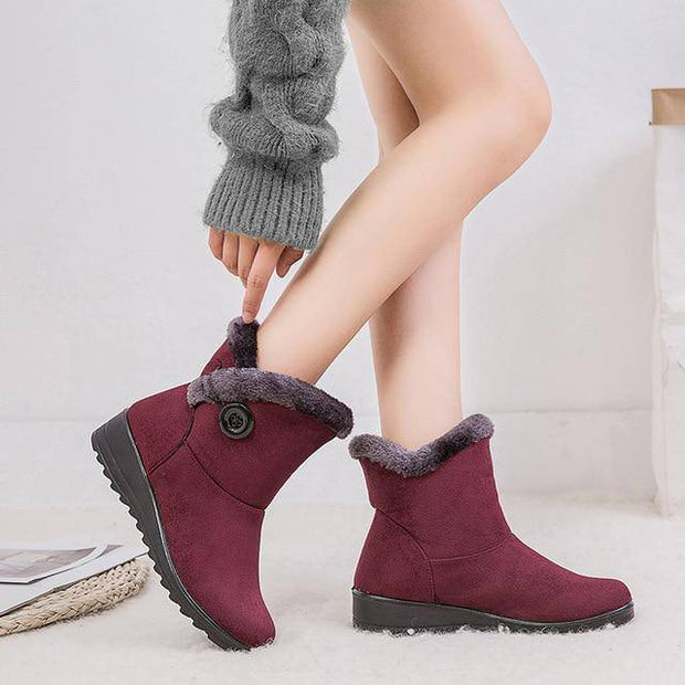 Women's Suede Sneakers Snow Boots - ByDivStore