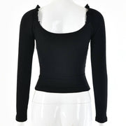 Ribbed Knitted Blouse - ByDivStore