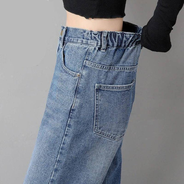 Women's Straight Wide Leg Jeans - ByDivStore