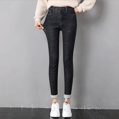 Women's Winter Velvet Warm Skinny Pants - ByDivStore