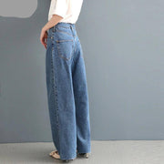 Women's High Waist Wide Leg Jeans - ByDivStore