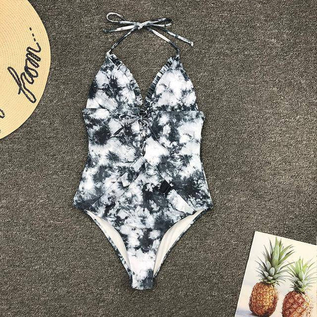 Lace Up Swimsuit - ByDivStore