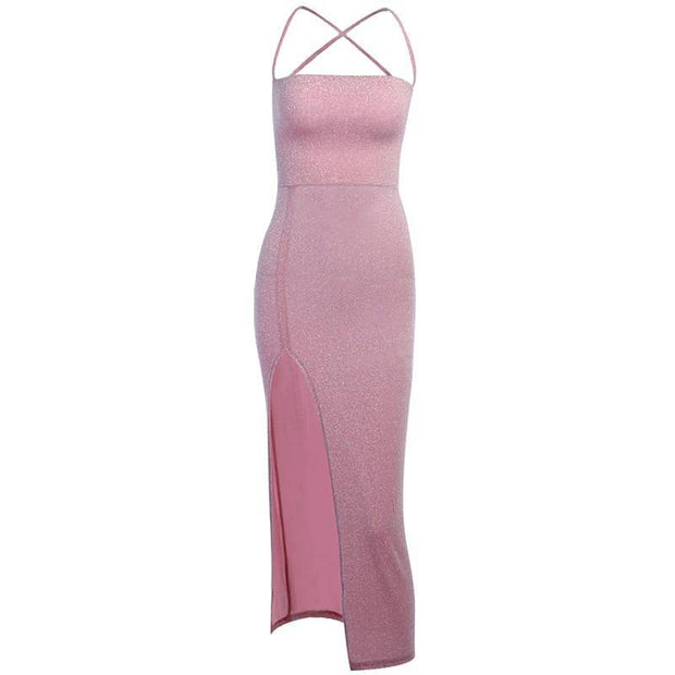 Pink Backless Dress - ByDivStore
