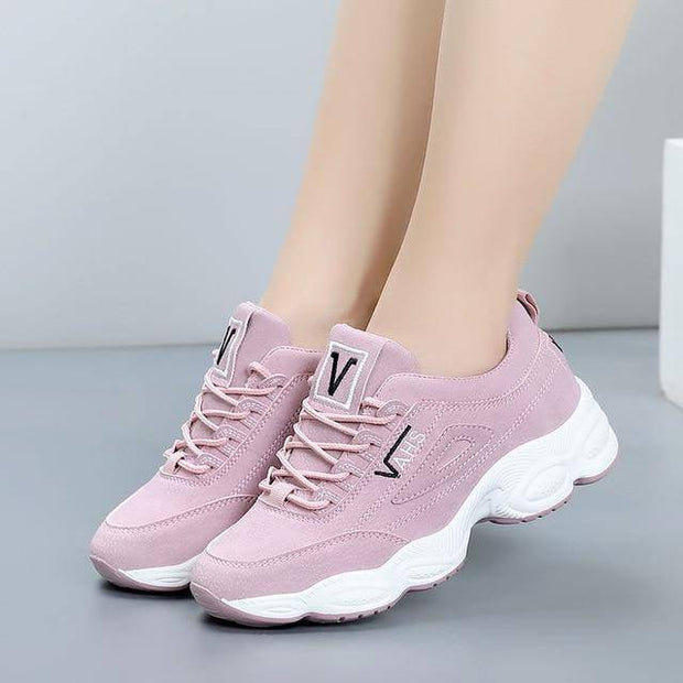 Women's Leather Outdoor Sneakers - ByDivStore