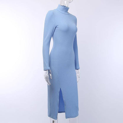 Ribbed Knitted Dress - ByDivStore