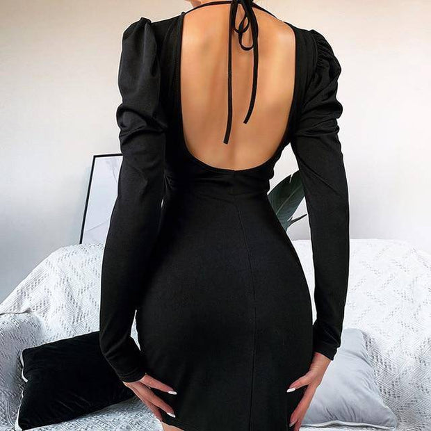Backless Bodycon Dress - ByDivStore