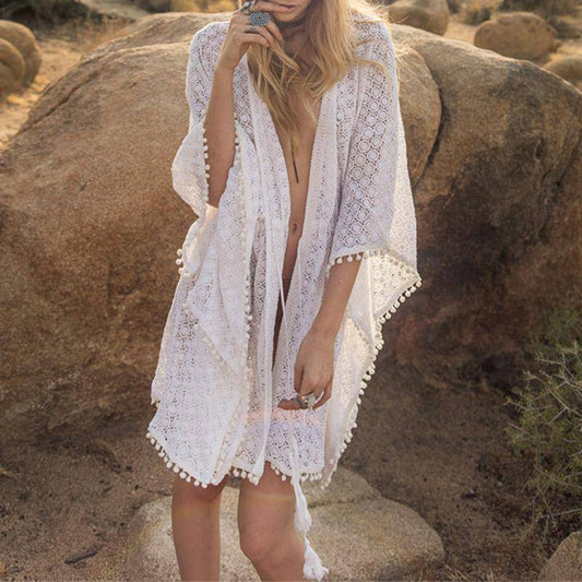 White Beach Dress - ByDivStore