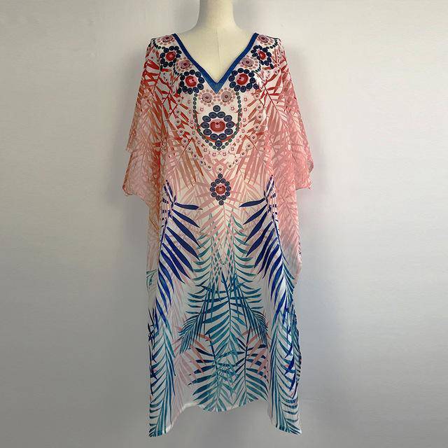 Long Printed Cover-Up - ByDivStore