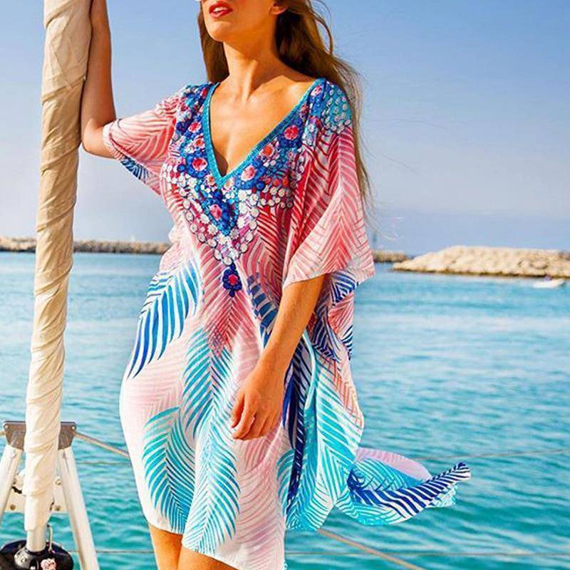 Long Printed Cover-Up - ByDivStore
