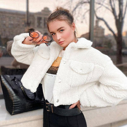 Women's Wool Fleece Jacket - ByDivStore