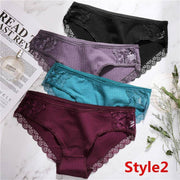 Women's 3Pcs Floral Lace Panties - ByDivStore