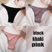 Women's 3Pcs Thong Cotton Panties - ByDivStore