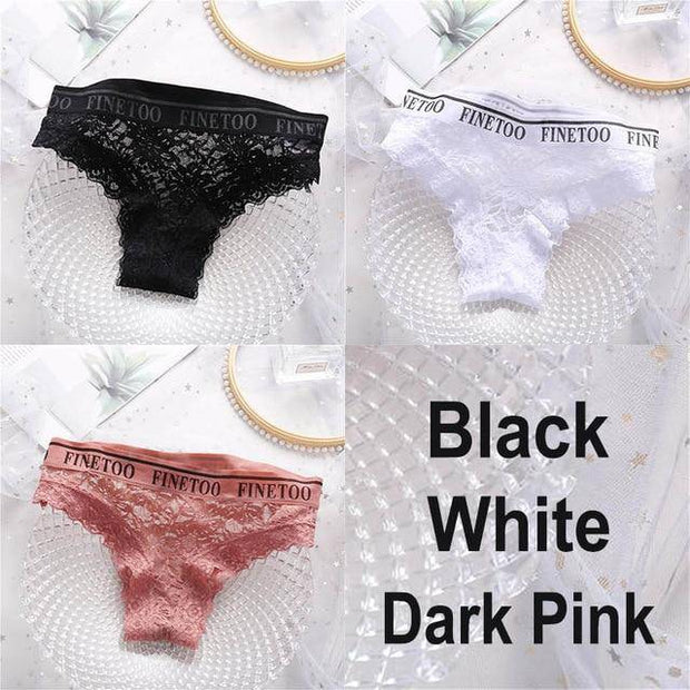 Women's 3Pcs Lace Panties - ByDivStore