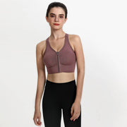 Women's Zipper Sports Bra - ByDivStore