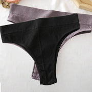 Women's 2Pcs Thong High Waisted Panties - ByDivStore