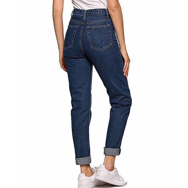 Women's Vintage High Waisted Jeans - ByDivStore
