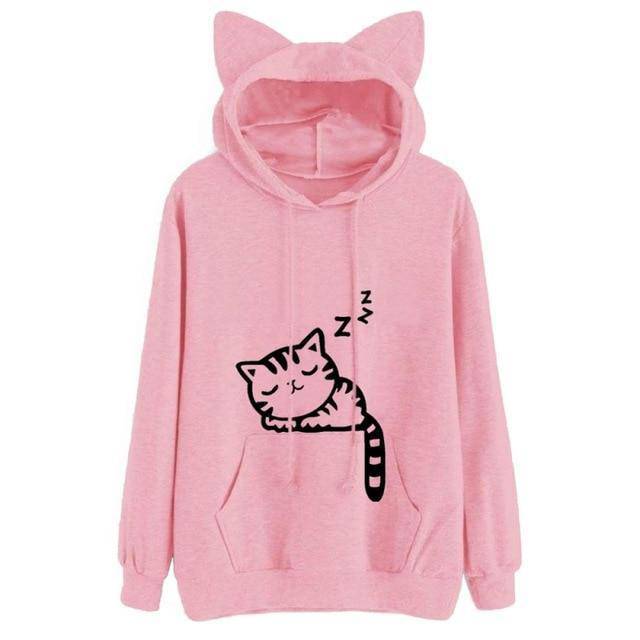 Women's Cat Ear Sweatshirt - ByDivStore